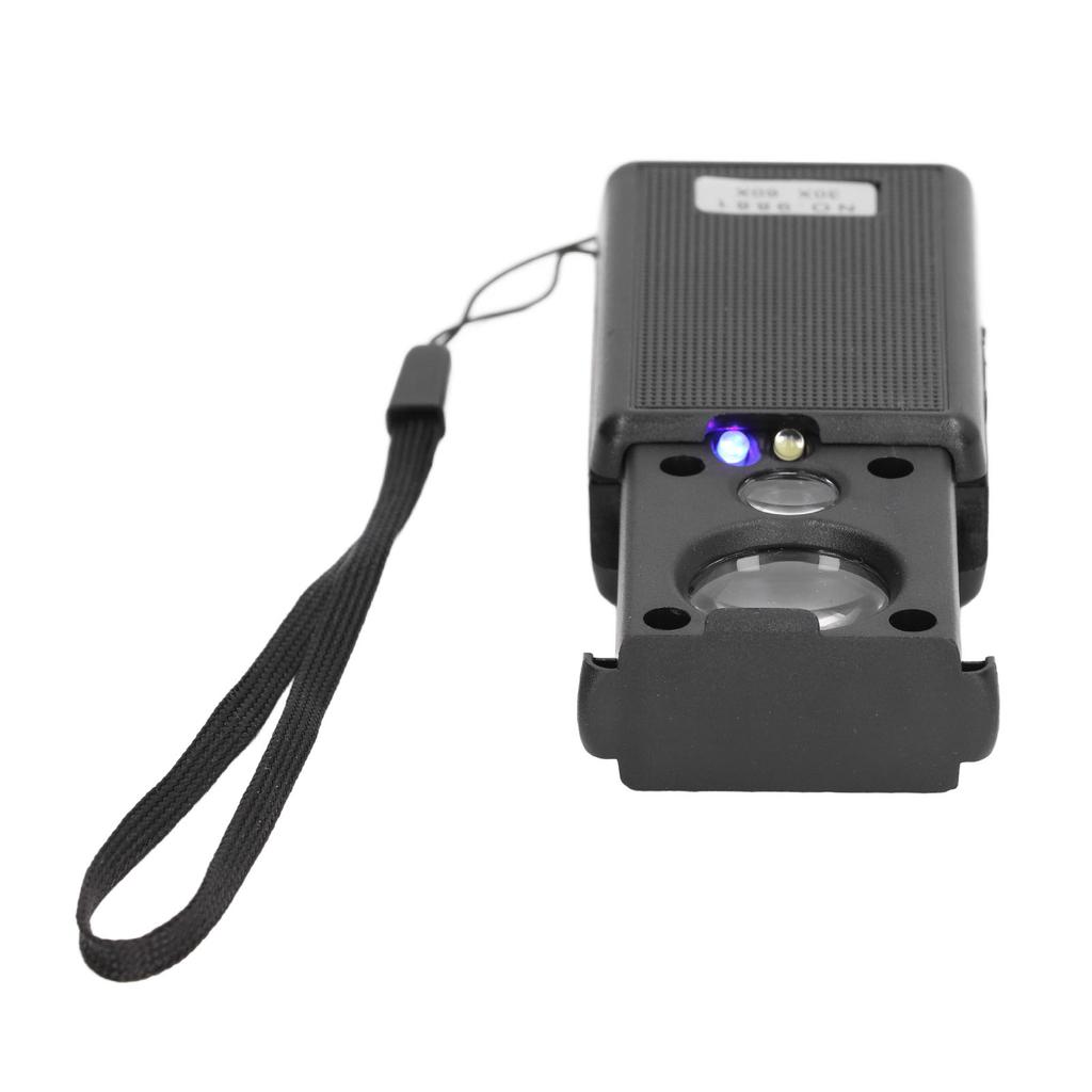 Выдвижная ювелирная лупа 30X 60X оптическая стеклянная линза увеличительные стекла со светодиодной подсветкой деньги