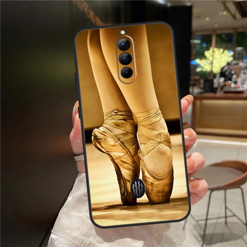 Чехол для пуантов Ballet Ballerina Shoes для ZTE Nubia Red Magic 8S 8 9 Pro Plus Red Magic 6 7 Pro 6S 7S Pro 5G 5S 6R Funda