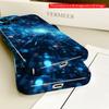 2DFlat Blue Tech Tunnel Glow All inclusive film hard phone case, compatible with iPhone 18 Pro Max 17 16 15 14 13 12 11