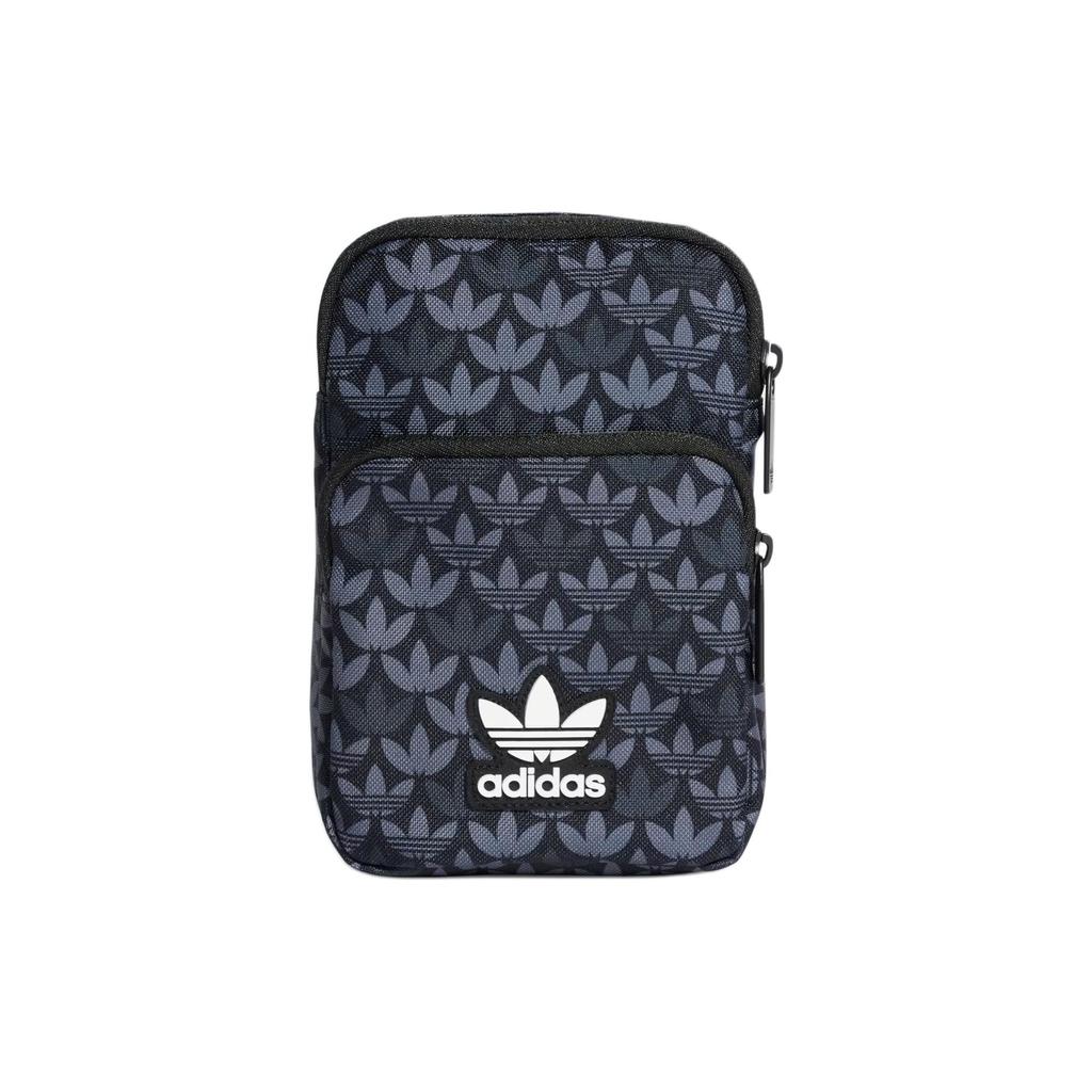 New Adidas Originals Recycled Polyester Plain Weave Fabric Crossbody Bag, Shoulder Bag Regular Unisex Black IU0011