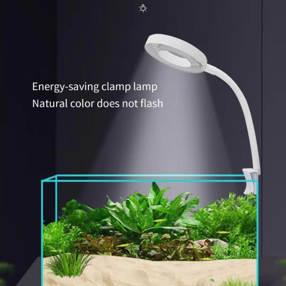 Rotatable Water Grass Tank Spotlight Clip on Swivel Aquarium Lamp LED Fish Tank Light  Planted Tank