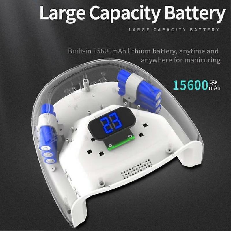 S20 Nail Machine 60W High Power Cordless LED Nail Lamp Digital Display Intelligent Induction 30S/60S/99S Timing