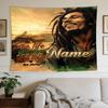 Bob Marley Life Love Bob Marley Personalized Name Versatile Wall Hanging Blanket, Home Backdrop for Wedding, Party and Video Shooting