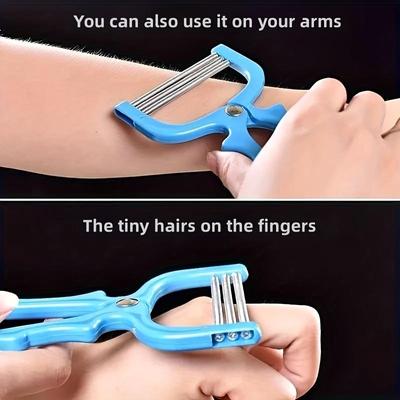 1шт Весенний эпилятор для лица с нитью, портативный эпилятор для лица с нитью для верхней губы подбородка щек для красоты личной гигиены, весенний эпилятор для лица с нитью