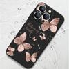 Мягкий чехол с рисунком бабочки для iPhone 16 15 Pro Max 14 13 Xiaomi 13T Poco X7 X6 Redmi Note 14 13 12, противоударный чехол с ручной веревкой