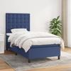 3142055 vidaXL Divan Bed with Mattress Blue 80x200 Cm Fabric
