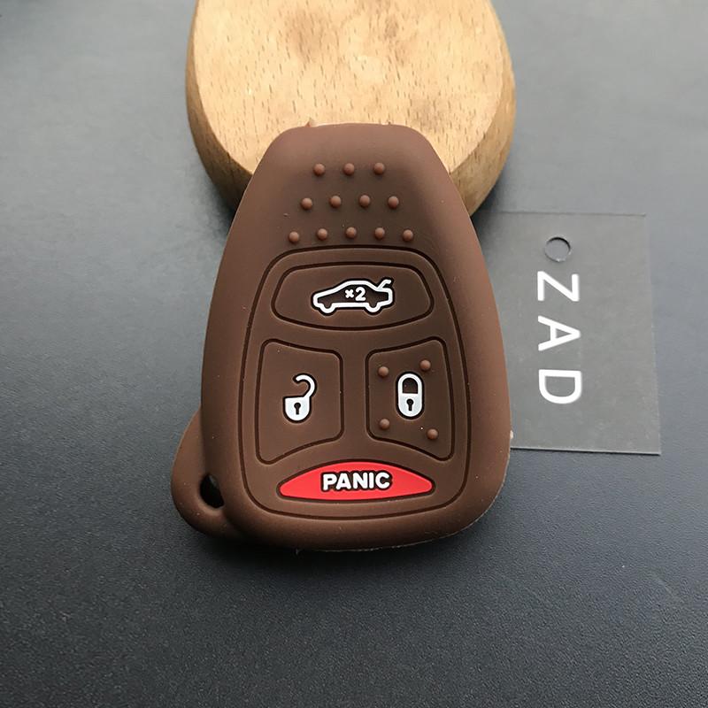 Силиконовый чехол-держатель для ключей ZAD для JEEP wrangler cherokee Chrysler Liberty Pacifica Sebring Aspen Magnum Charger защитить ключ