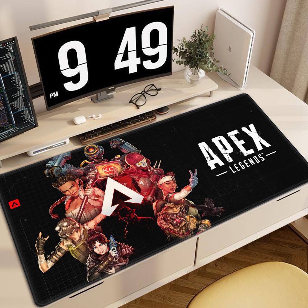 XXL Игровой коврик для мыши Apex Legends Арт Большой с оверлоком Резиновая основа Скоростной для ПК Компьютерных игр Аниме Коврик для мыши Настольный коврик для клавиатуры Mausepad
