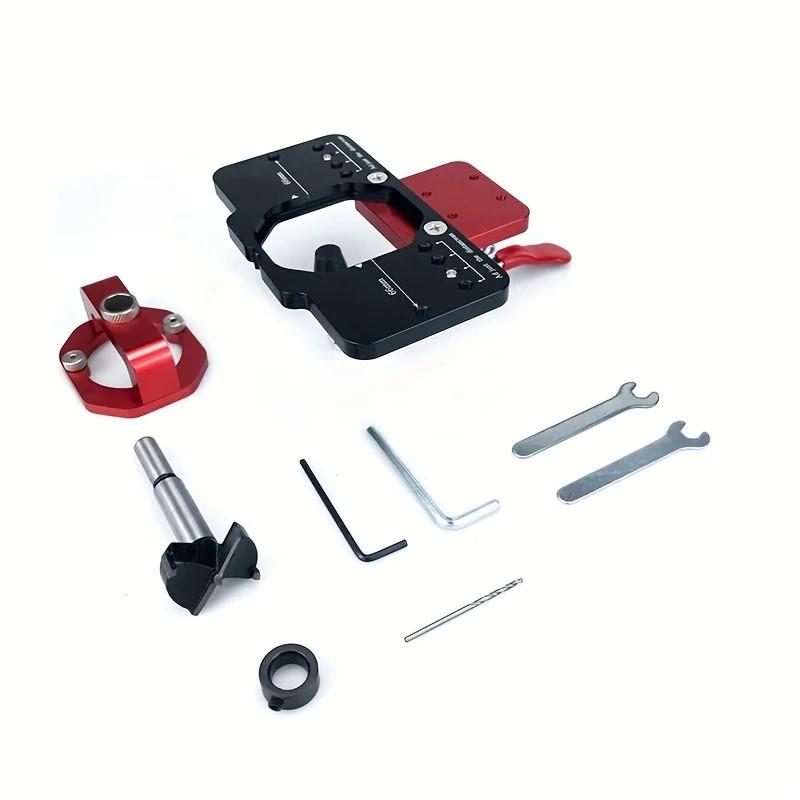 35mm Hinge Jig Drilling Hole Puncher Hinge Boring Dowel Jig Woodworking Dowel Cabinet Jig Drill Guide Locator
