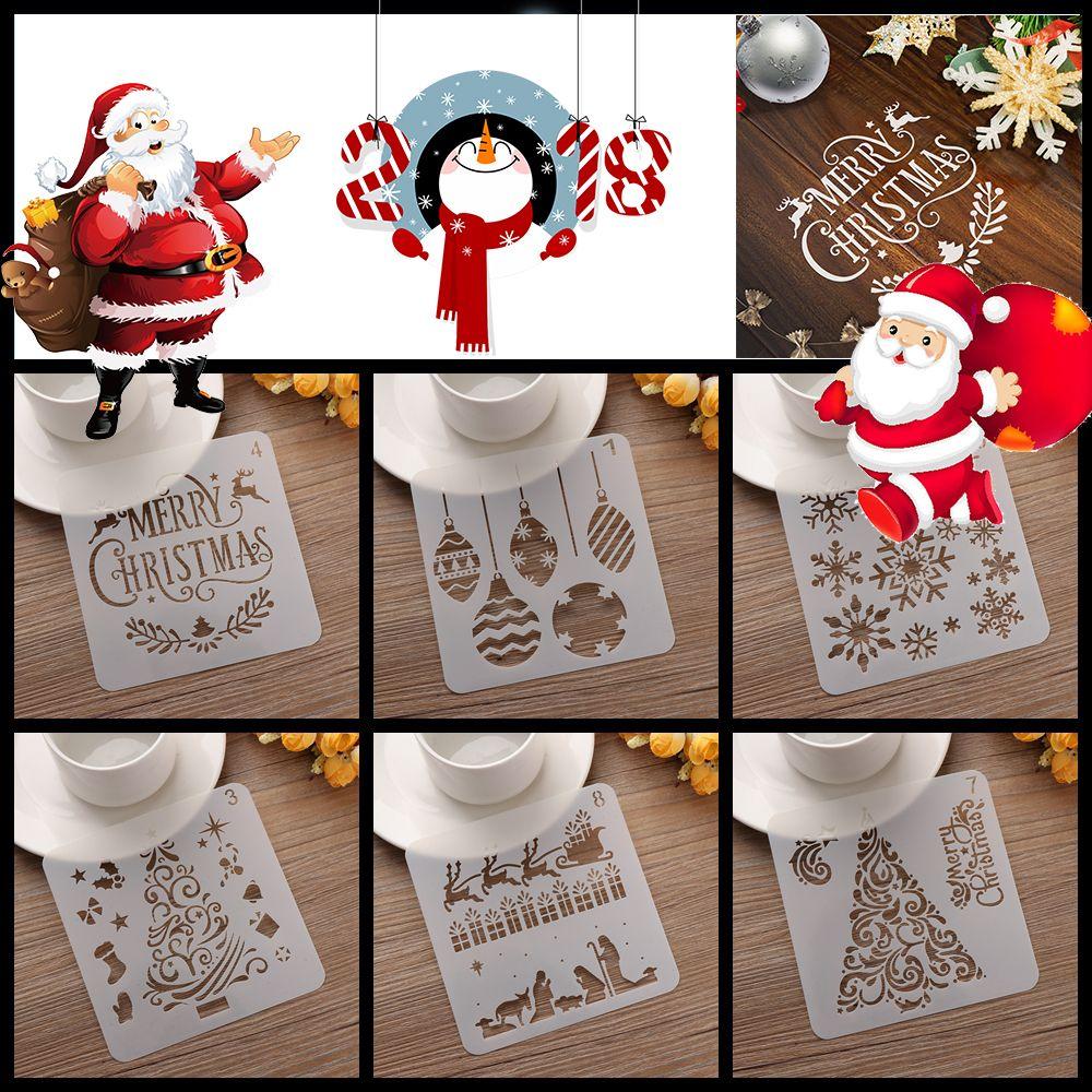 Album Decorative Stamp Paper Card Flower Template Scrapbooking Christmas Hollow Stencils Embossing