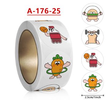 500Pcs Rolls Kids Lnspirational Stickers Cute Animal Stickers Reward Stickers Kids Stickers Wholesale Self-Adhesive Labels