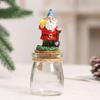 Christmas Themed Resins Dwarf Gnomes Figurine Candy Jar Glass Cookie Food Storage Container Table Decors Ornament Gift