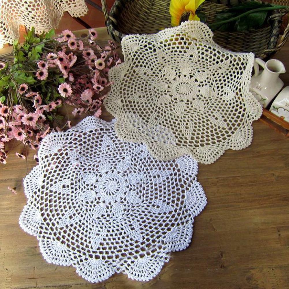 Home Doily Table Cloth Mat Cotton Countryside Vintage