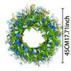 M-Modern-Spring Wreath For Front Door Artificial Spring Front Door Garland Bright Color Wildflower Wreath For Porch Fireplace