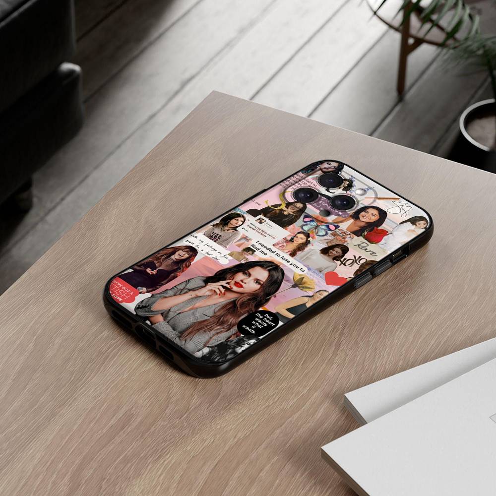 Чехол для телефона Селены Гомес Для iPhone 17 16 15 14 13 12 11 X XR XS Plus Pro Max Mini Мягкий Черный Чехол