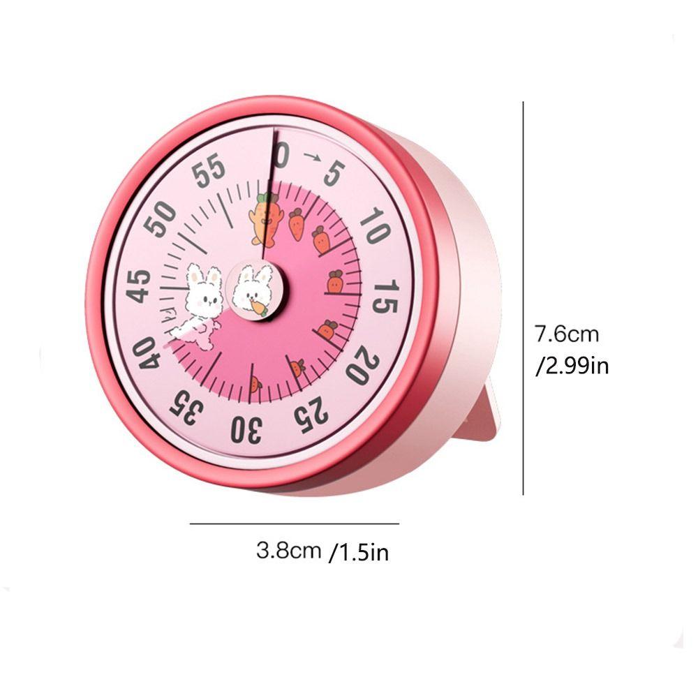 60-Minute Visual Timer with Stand Countdown Clock Mechanical Timer Kitchen Cooking Accessories