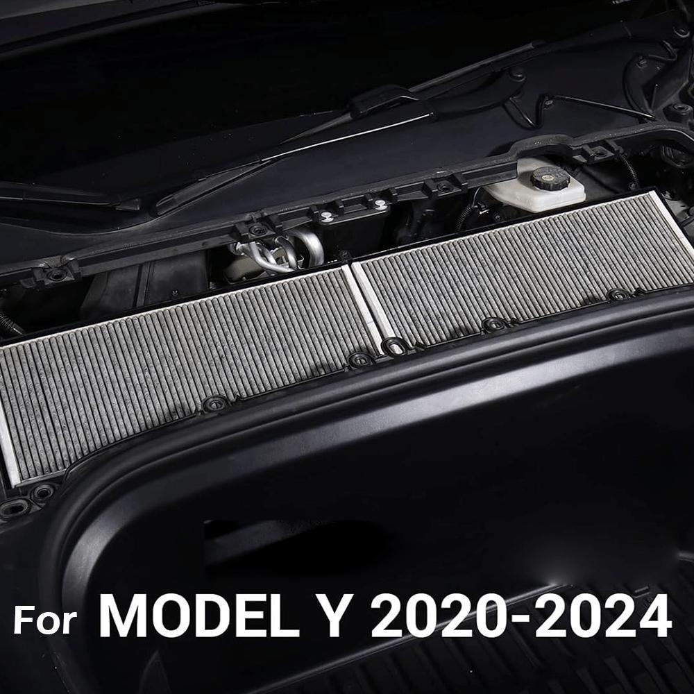Для Tesla Model Y Салонный фильтр HEPA Фильтр воздухозаборника Замена с активированным углем для Model Y 2020-2024 (Набор из 4)