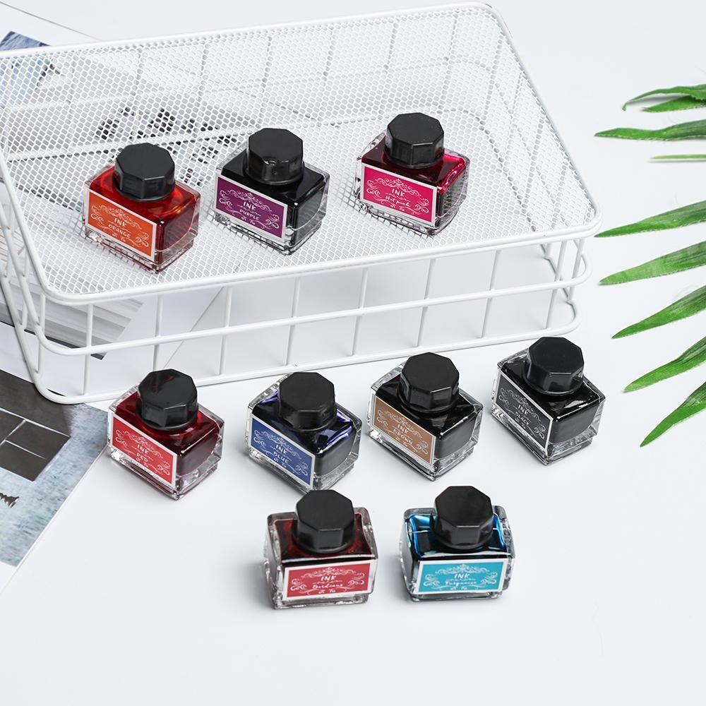 1pcs Handmade Writing Stationery Painting Colored Ink Signature Pen Non Carbon