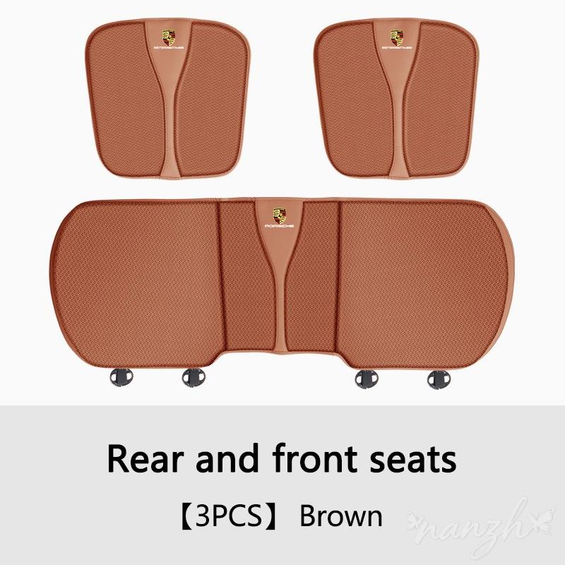 lczcr3 For Porsche Cayenne Panamera Macan 911 718 Taycan Boxster Cayman Car Seat Cushion 3D Air Mesh Non-Slip Seat Protector Sticker