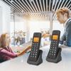 1 Комплект Домашний Телефон 2 Трубки Беспроводной Телефон с Большим ЖК-Дисплеем и Функцией Быстрого Набора Эффективная Связь