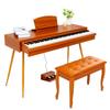 88-Key Electric Piano with Solid Wood Desk for Children, Beginners, Professionals, and Teachers