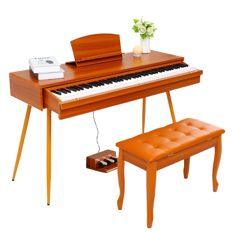 88-Key Electric Piano with Solid Wood Desk for Children, Beginners, Professionals, and Teachers
