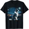 Бордер-колли Задняя Звездная ночь Для владельцев собак Мужская Женская Детская Футболка