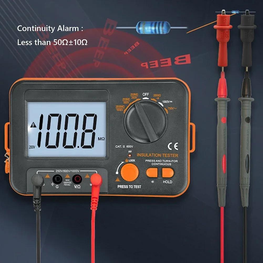 Efficient Insulation Resistance Tester with Multiple Test Options and Energy Saving Features for Long Term Use