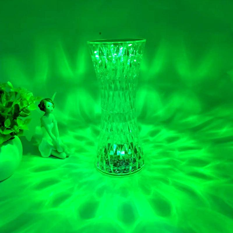 Crystal Lamp Small Waist Net Red Light Bedside Bedroom Led Small Night Lamp Gift Hot Sale Ambience