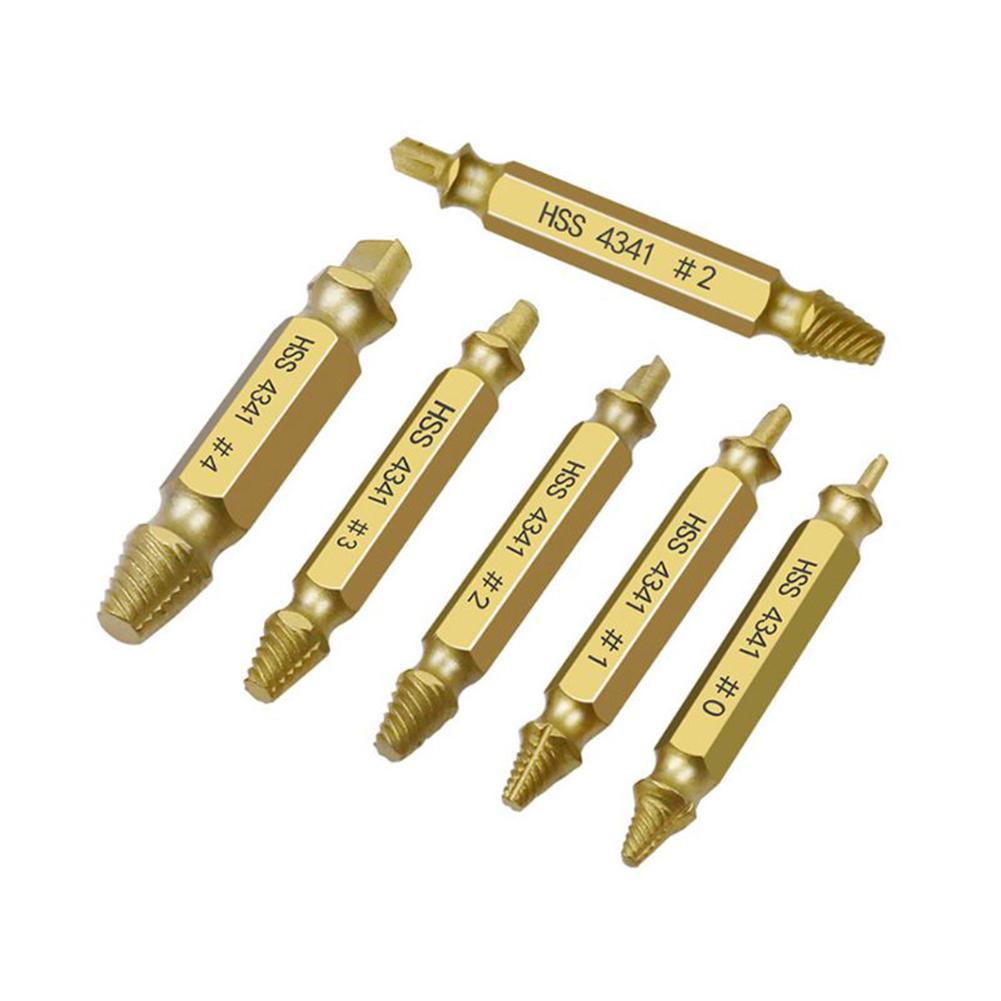 Набор для удаления сломанных винтов, 6 шт., инструмент для легкого снятия сверл
