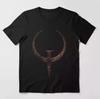 ИГРОВАЯ Футболка с ЛОГОТИПОМ QUAKE 1 ЧЕРНО-БЕЛЫЙ РАЗМЕРЫ ОТ S ДО 5XL 86 Унисекс Футболка