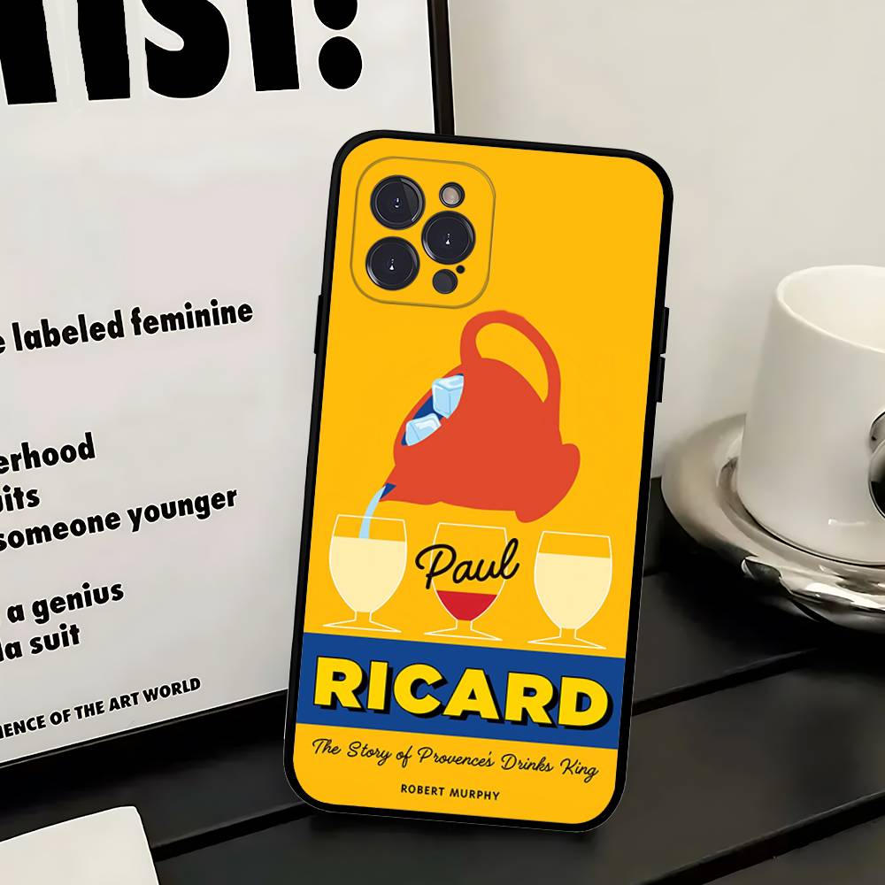 R-RICARDs A-Alcohol Phone Case For IPhone 17 16 Pro Max 15 14 13 12 11 Plus 16E Soft Cover