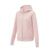 Plain Color Hooded Cardigan Sweatshirt Women Tops Light-Pink AWDU970-8