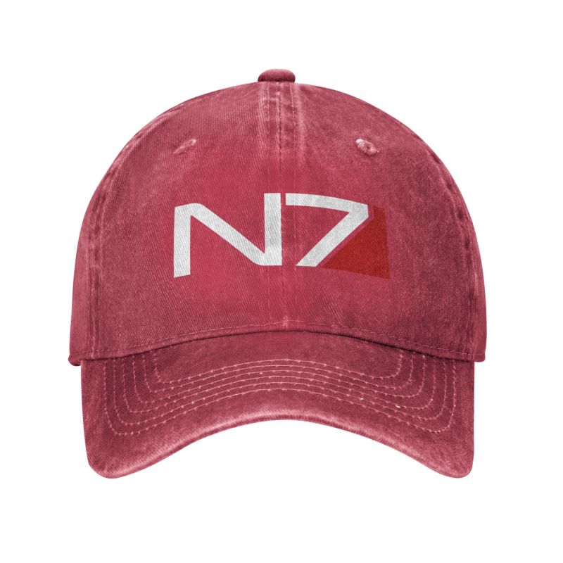 Модная хлопковая бейсболка для видеоигр Mass Effect N7, женская бейсболка унисекс, регулируемая на заказ унисекс, шляпа для папы, хип-хоп