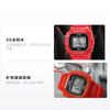 Casio Серия STANDARD маленький красный квадрат 50 метров водонепроницаемый кварцевый механизм полимерный ремешок Японские и корейские часы женские часы серый F-108WHC-4ACF