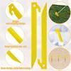 10 шт. Пластиковые гвозди для ведра Палатка Брезент Грунт Кемпинг Желтые Колышки для палатки Аксессуар Наружные Крепежные колышки Путешествия