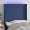 VidaXL LED Headboard Bedroom Furniture Single Bed Accessory Headboard Bed Frame Interior Blue 3123896