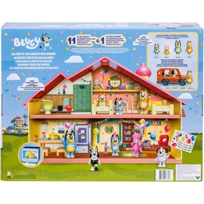 Maison Anniversaire - BLUEY - 1 Figurine + 13 Accessoires - Dès 3 Ans