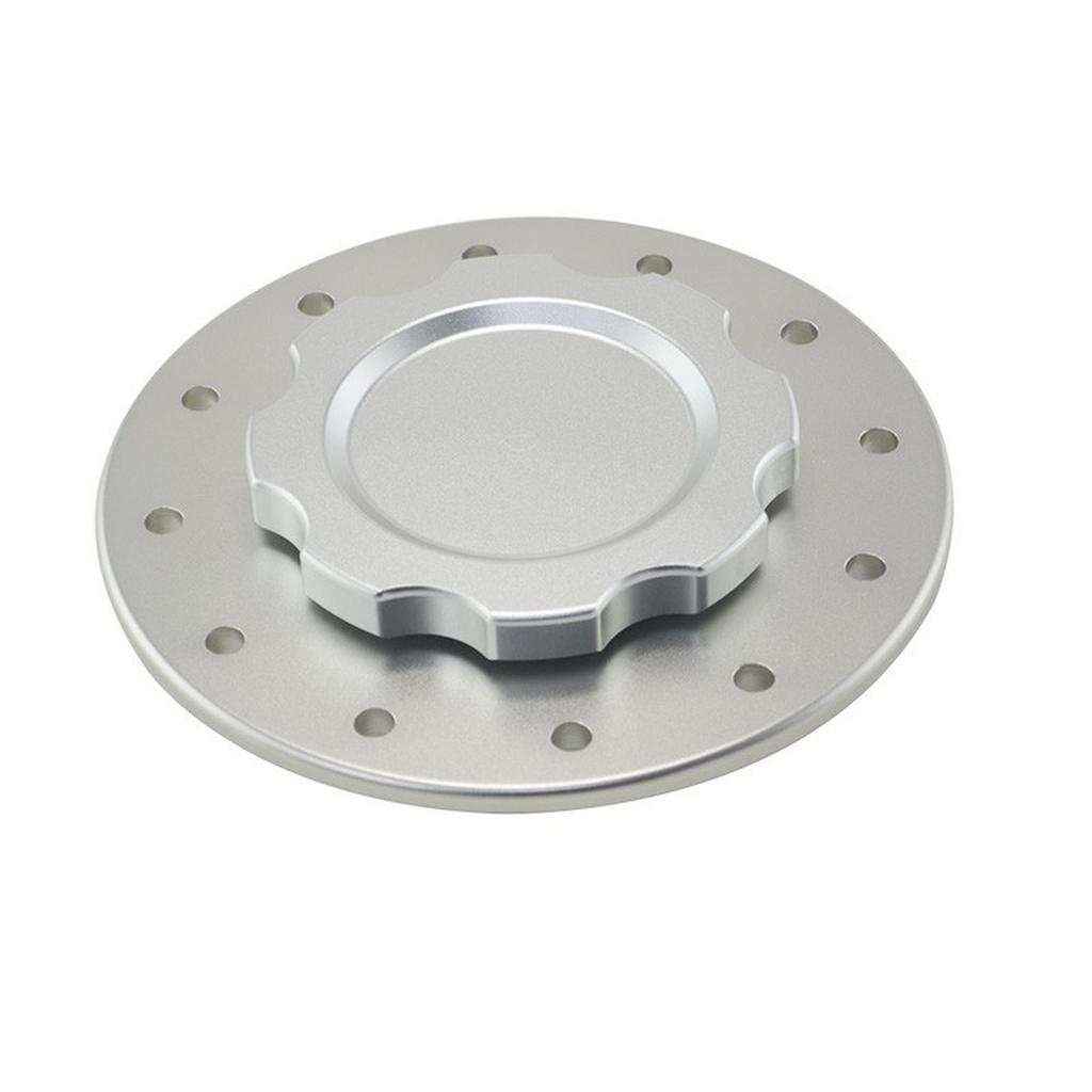 Universal Aluminum 12 Bolt Fuel Cell Cap Mount Oil Tank Cover For Fuel Surge Tank