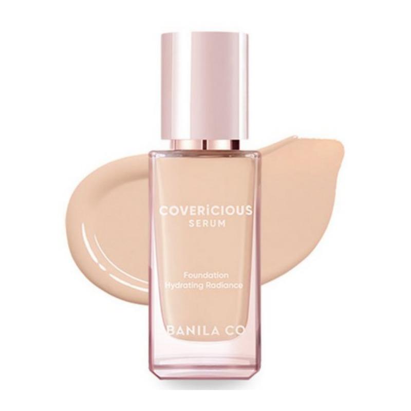 BANILA CO Covericious Serum Foundation 30mL – Lightweight Glow Finish Liquid Foundation, 5 Shades