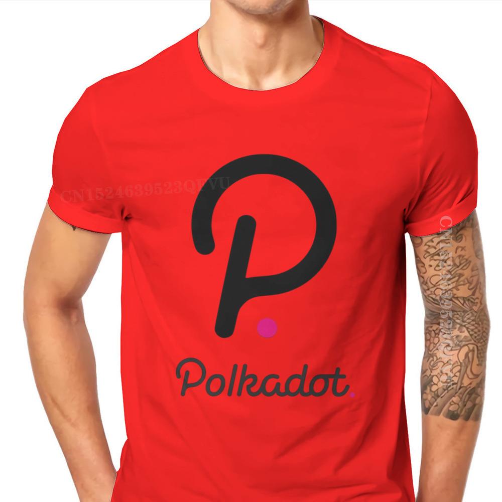 Polkadot Cryptocurrency Crypto Miner Men T Shirts Classic Graphic Big Size Vintage Tshirts Top Sell Harajuku Men Tshirt Clothing