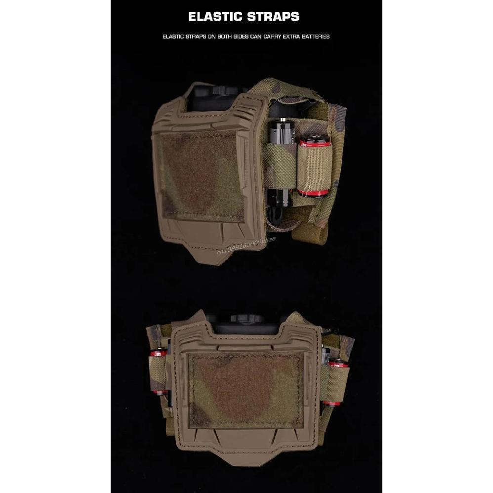 Tactical Helmet Bridge Battery Pack Storage Sub-Pouch NVG PVS31 Battery Pouch PTT Cable Box MOLLE Fast Helmet Counterweight Bag