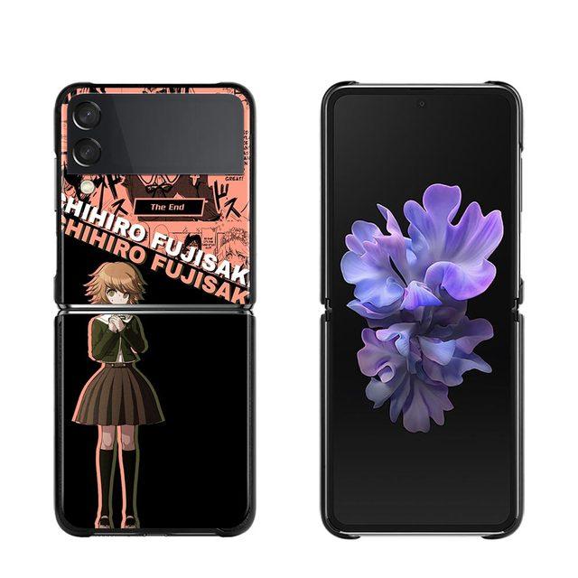 Защитный чехол для телефона Samsung Galaxy Z Flip3 5g, чехлы на заднюю панель для Samsung Z Flip Capa Black Shell Fundas Danganronpa Cartoon