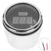 52Mm 2in Battery Digital Gauge Waterproof AntiFog Meter 12V with Smart Alarm for Ships  Electric Vehicles Boats(Black