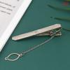 1Pc  Men Silver Necktie Tie Clip Stainless Steel Plain Clasp Bars Pins Clips