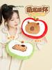 Theegreenparty Khaki Capybara Apple Dolphin Electric Hot Water Bag Explosion-Proof Heating Pad Cute for Girls Hand Warmer