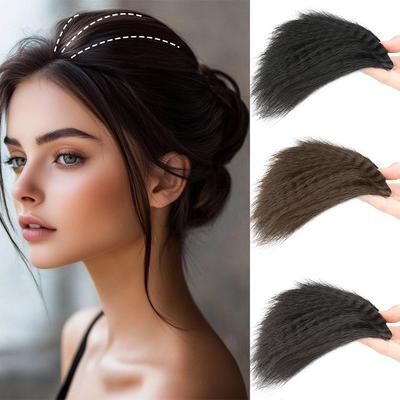 Синтетические короткие прямые волосы на заколках из кукурузы, накладные натуральные пушистые волосы для женщин, повседневная одежда для вечеринок и косплея