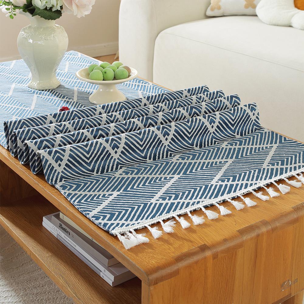 Журнальный столик Скатерть Ткань Гостиная Дом Тумба под ТВ Скатерть Дзен Прямоугольный Мешок для хранения Чайный столик Коврик