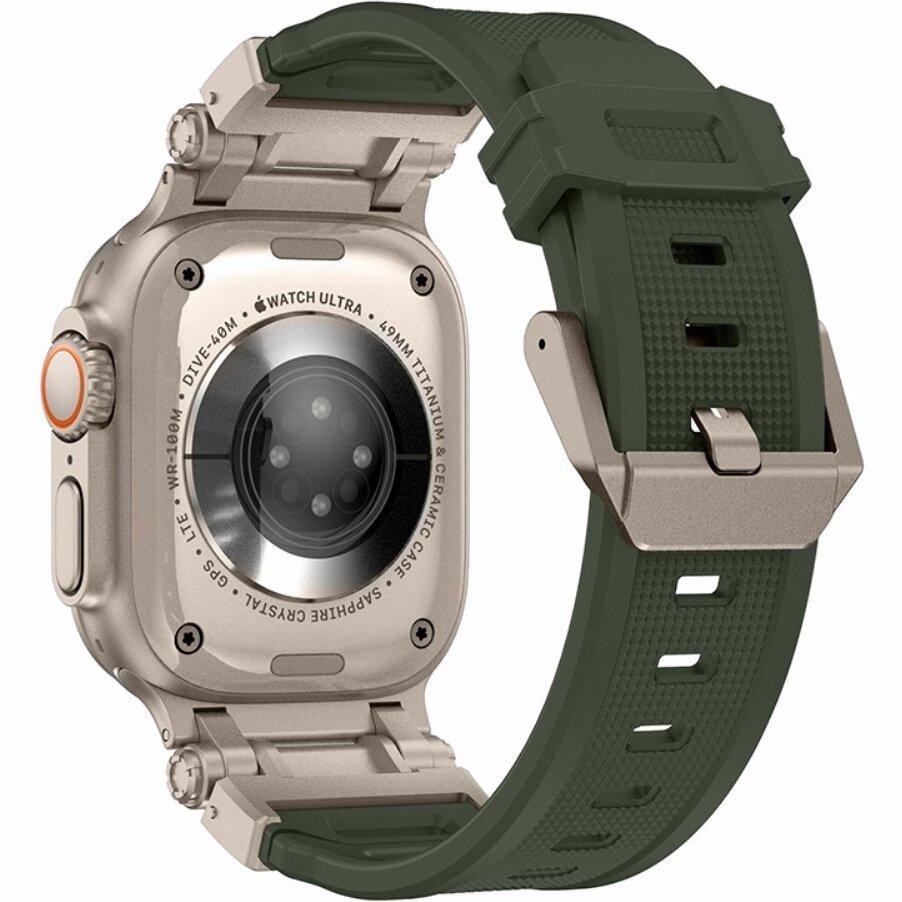ERBORD ProTech Strap for Apple Watch 1/2/3/4/5/6/7/8/9/10/11/SE Ultra 1/2/3 42/44/45/46/49mm, Green