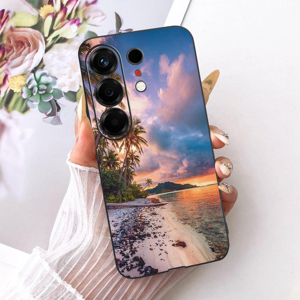 Чехол для Tecno CN5 Чехол для Tecno Camon 50 4G Модный Бабочка Милый Кот Крутой Расписной Мягкий Чехол для Телефона Для Techno Camon50 4G